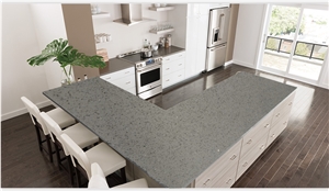 Countertops 1002Sprakle Grey Quartz Artificial Vanity Tops
