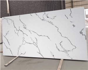 Gold Veins Calacatta Van Gogh Quartz Engineered