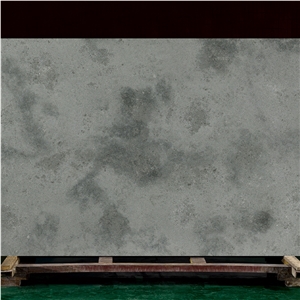 Goldtop Cement Grey Quartz Slabs