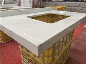 GOLDTOP High Gloss Quartz  Artificial Bath Vanity Tops