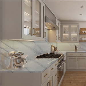 GOLDTOP High Gloss Quartz  Artificial Bath Vanity Tops