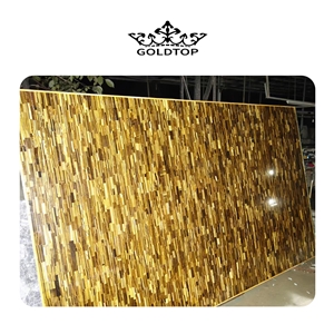 Luxury Semi-Precious Tiger Eye Stone Slabs For Hotel