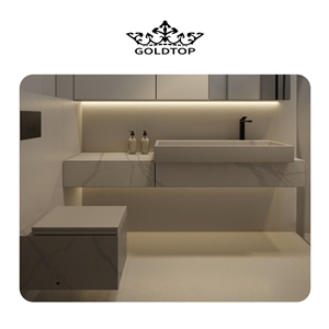 Nice Calacatta Quartz 5060  Mystero Vanitytop