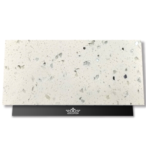 Quartz Artificial1011 Crystal White Bathroom Countertops