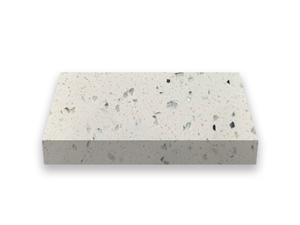 Quartz Artificial1011 Crystal White Bathroom Countertops