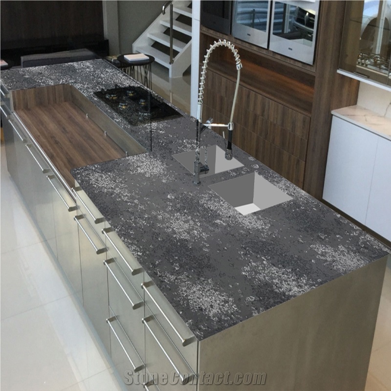 Tropic Grey Quartz Slabs