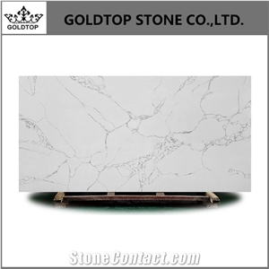 White Artificial Slab Stone Grey Vein Slab