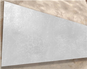 White Color Quartz 4004 Jade Quartz For Kitchen Island