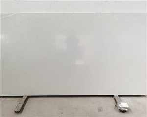White Color Quartz 4004 Jade Quartz For Kitchen Island