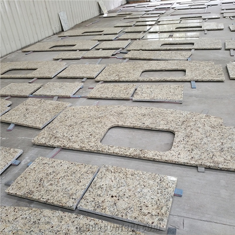 Brazil Santa Cecilia Gold Granite For Vanity And Countertop