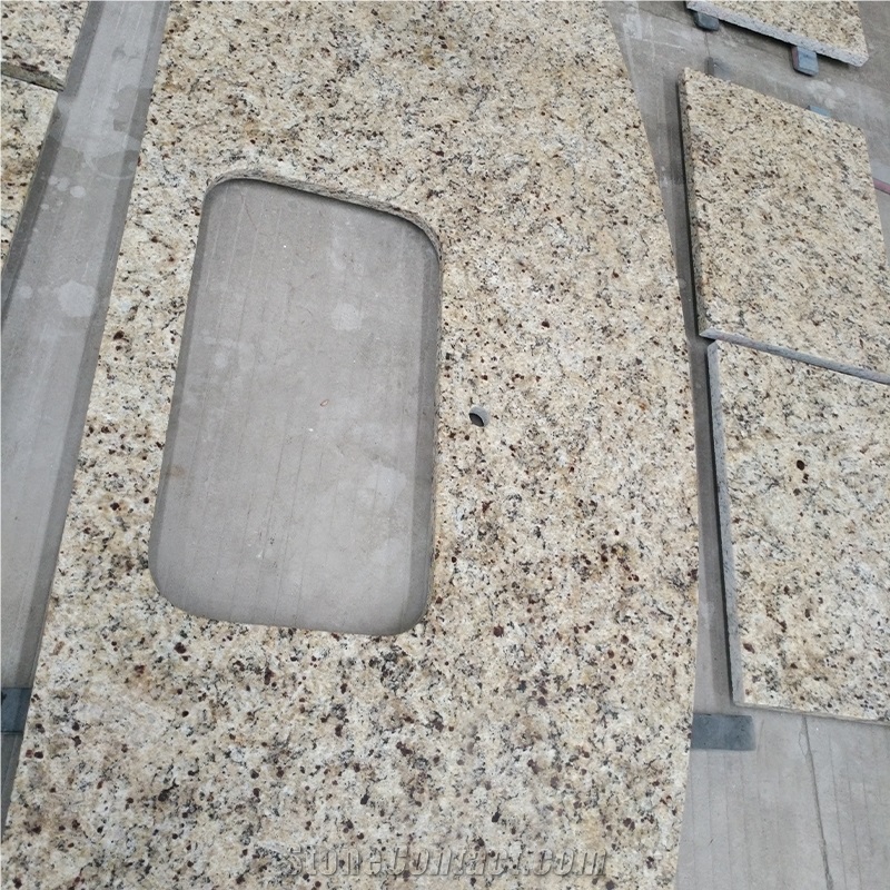 Brazil Santa Cecilia Gold Granite For Vanity And Countertop