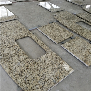Brazil Santa Cecilia Gold Granite For Vanity And Countertop