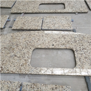 Brazil Santa Cecilia Gold Granite For Vanity And Countertop