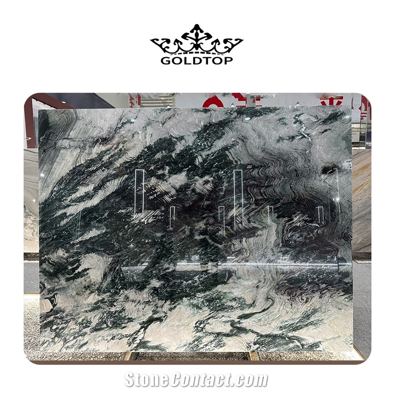 Customize Luxury Green Marble Slab For Home Decoration