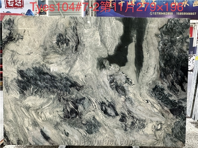 Customize Luxury Green Marble Slab For Home Decoration