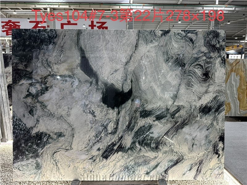 Customize Luxury Green Marble Slab For Home Decoration