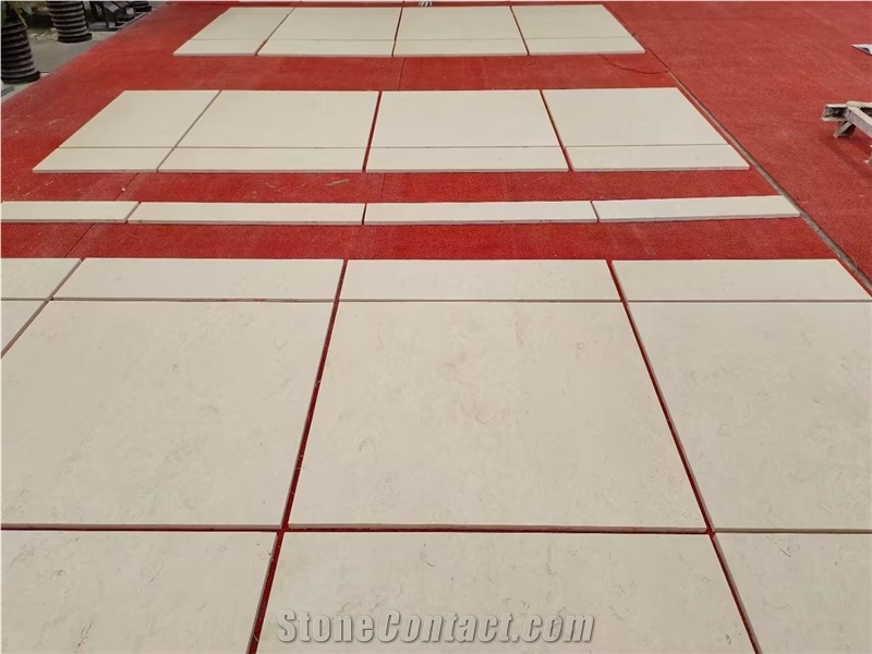 Glossy Beige Marble Polished Surface Natural Marble Tiles