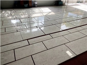 Glossy Beige Marble Polished Surface Natural Marble Tiles
