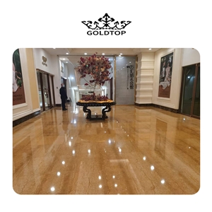 Goldtop Emperor Gold Marble Luxury Flool Tile For Interior