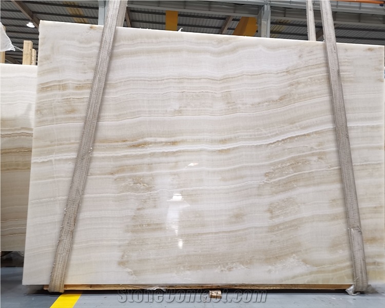 Natural White Polished Marble White Onyx Slabs And Tiles