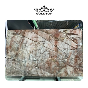 Pink Translucent Quartzite Stone Slabs For Hotel