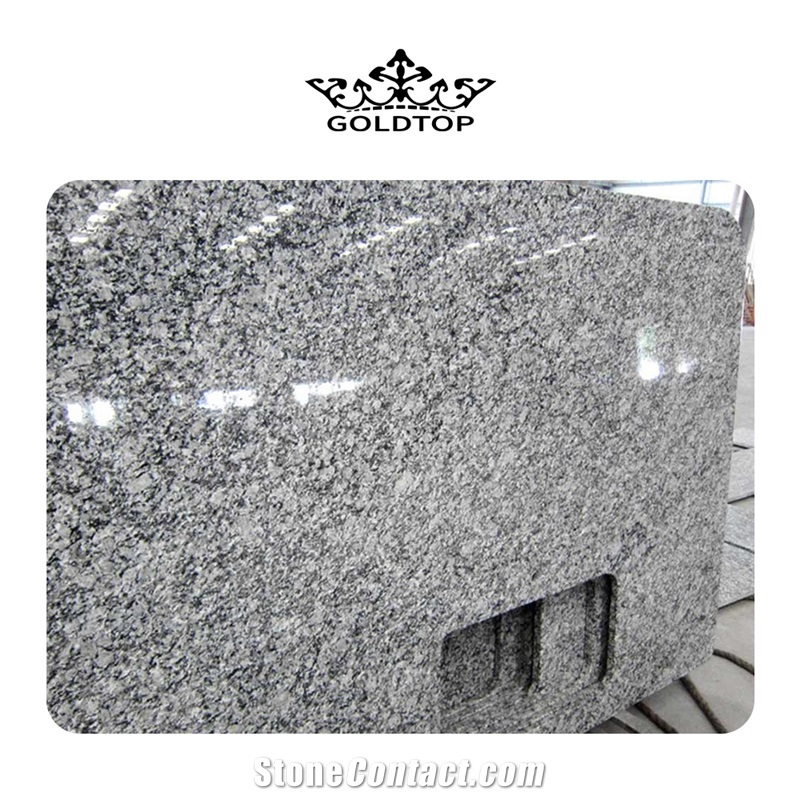 Spray Wave White Granite Slabs For Countertop