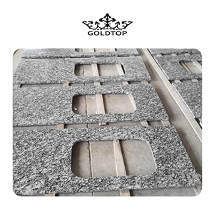Spray Wave White Granite Slabs For Countertop