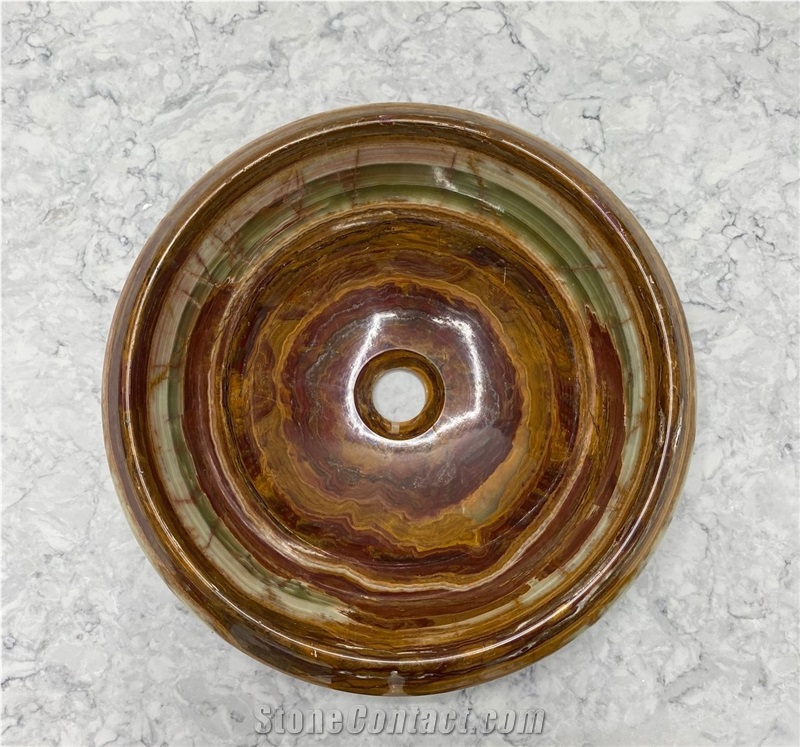 Multigreen Onyx Vessel Sink