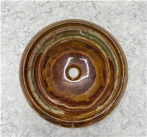 Multigreen Onyx Vessel Sink