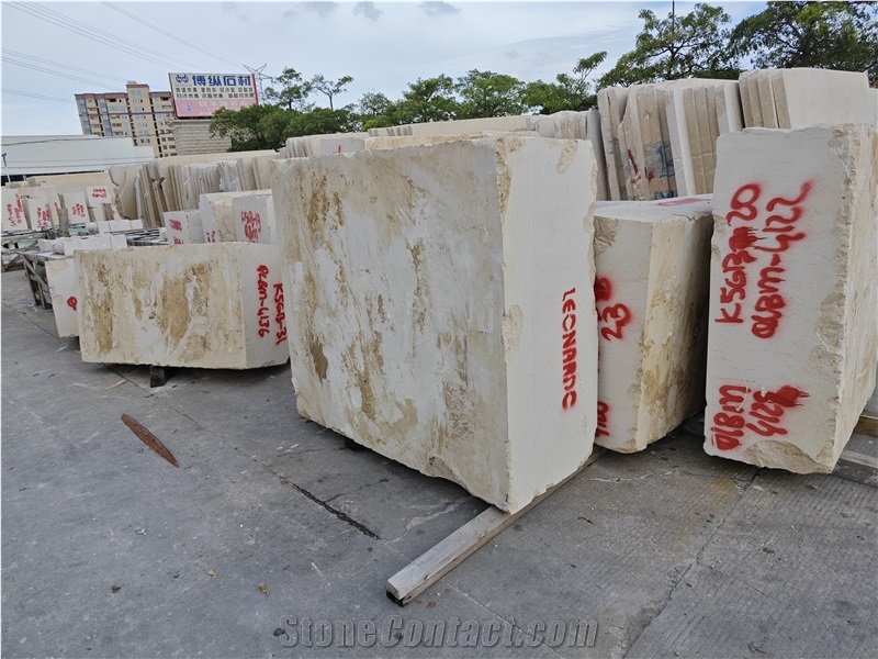 Turkey Gold Moca Limestone Block Update