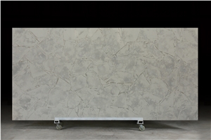 Artificial Grey Quartz Slab Stone Surface Tiles