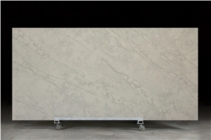 Calacatta Classic White Stone Polished Quartz Slab