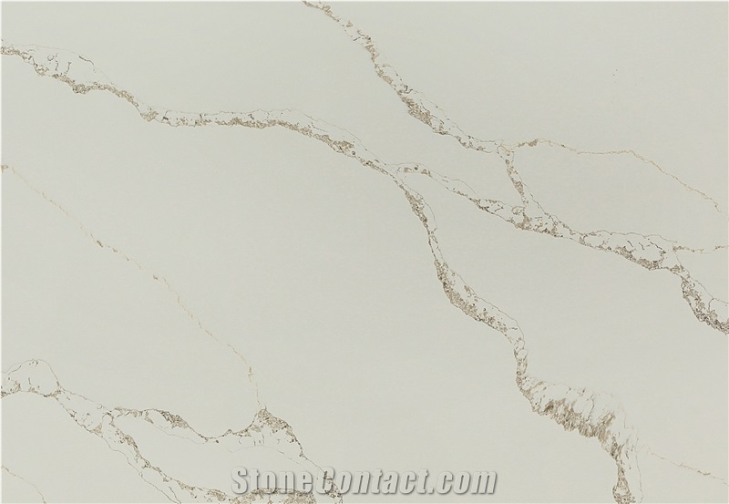 Engineered/Manmade Stone Quartz Slab Calacatta Series