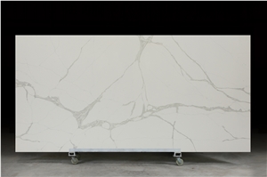 White Bianco Engineered Quartz Stone Tiles