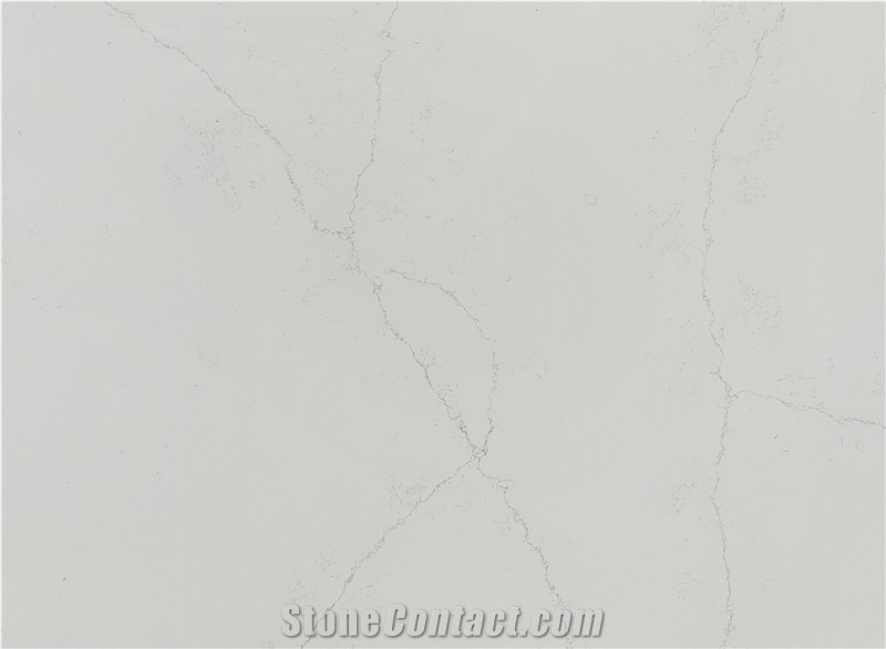 White Carrara Quartz Stone Slabs Tiles