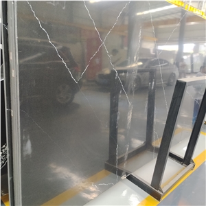 Cut To Size Polished Calacatta Grey Quartz Slabs For Floor