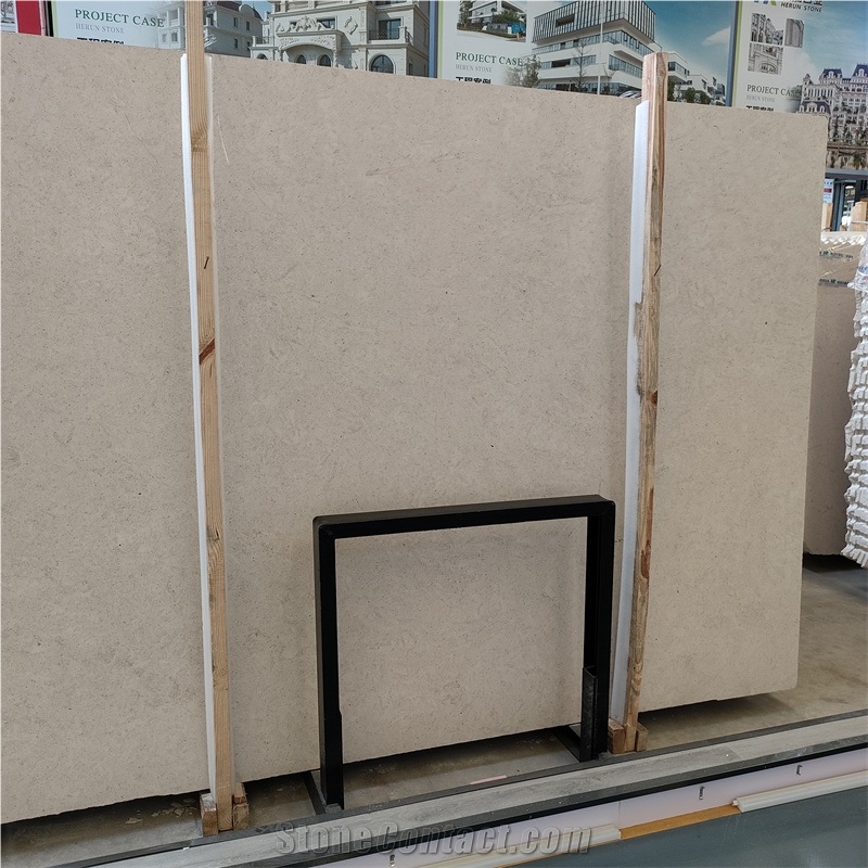 Beautiful Smooth Portuguese Beige Limestone  For Paving