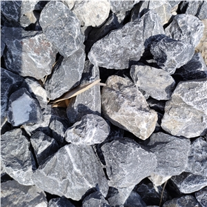 Black Crushed Stone Nature Stone For Exterior Decoration