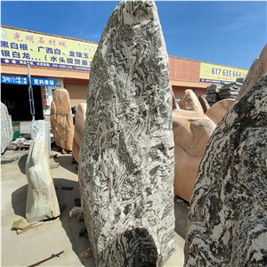 Black Stone For Garden Omaments  Landscape Stone