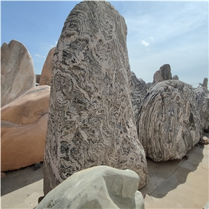 Black Stone For Garden Omaments  Landscape Stone