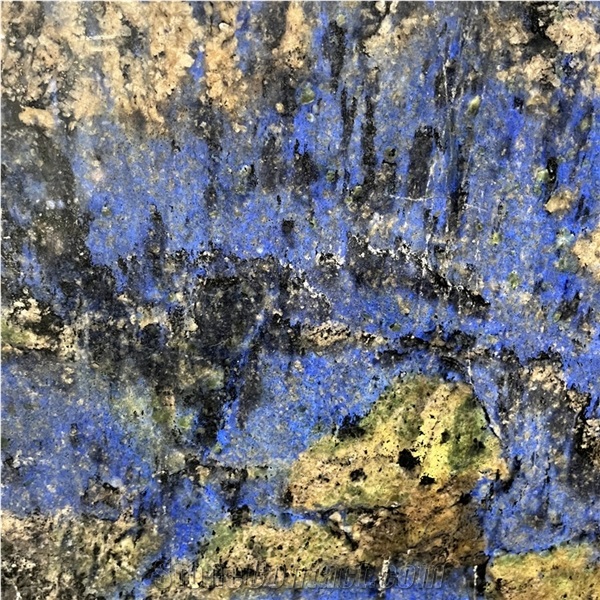 Brazil Blue Stone Azul Bahia Granite Slabs For Wall Design