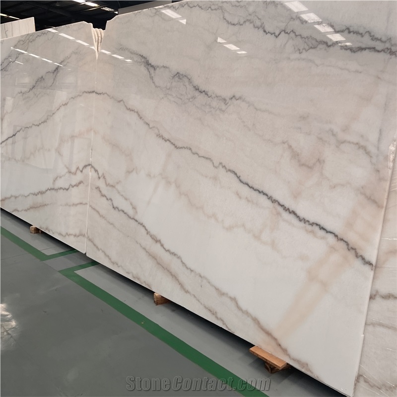 China Guangxi White Marble Slabs For Wall And Floor Design