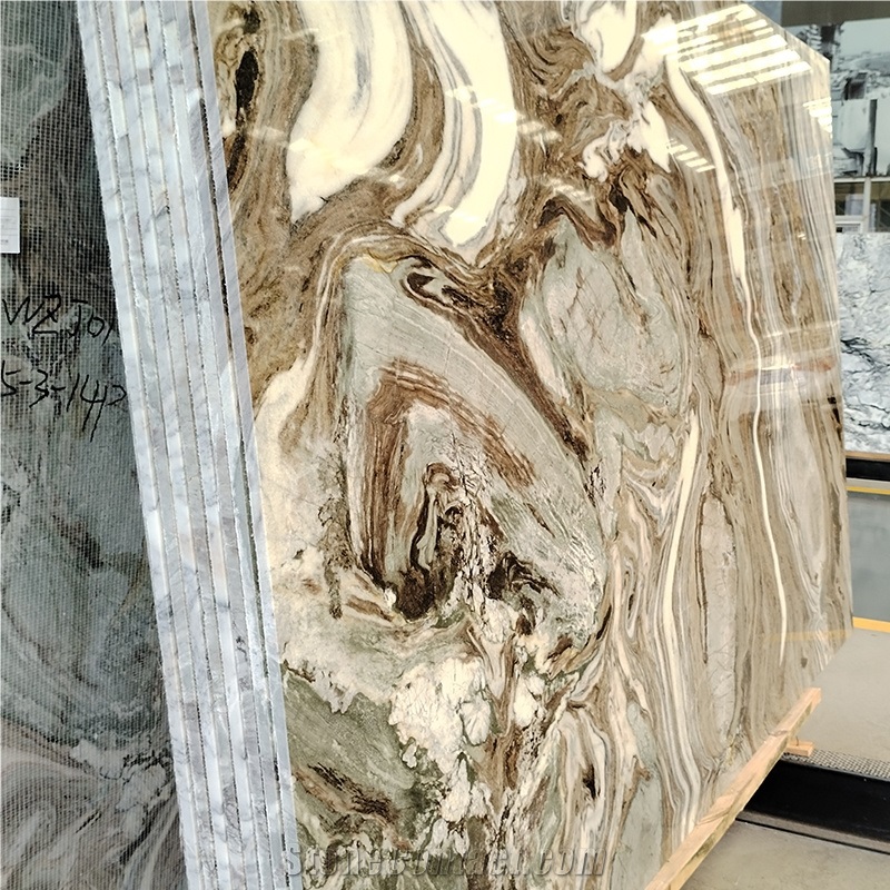 Customize Exclusive River Storm Quartzite Slabs For House
