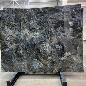 Exotic Stone Labradorite Blue Granite Slabs For Flooring
