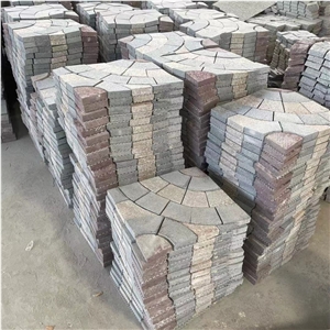 Fan-Shaped Granite Trapezoid Circular Driveway Paving Stone