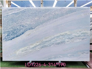 Good Price Beautiful Blue Crystal Marble Slabs For Wall Tile