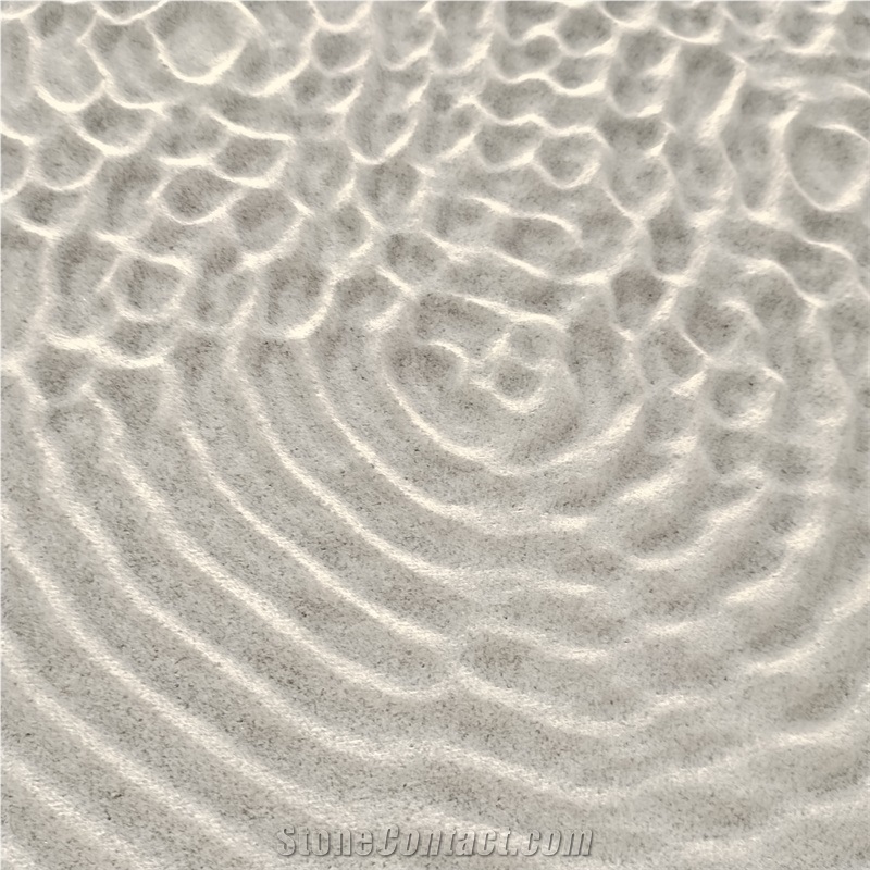 Grey Limestone CNC Carving 3D Wall Decor Panels