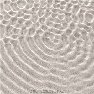 Grey Limestone CNC Carving 3D Wall Decor Panels