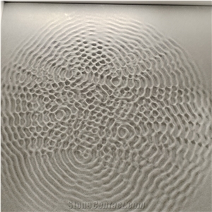 Grey Limestone CNC Carving 3D Wall Decor Panels