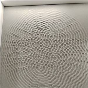 Grey Limestone CNC Carving 3D Wall Decor Panels